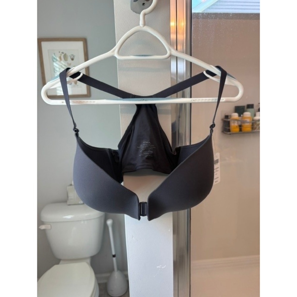 Soma Intimates Front Close Racerback Bra 36DDD Gray Ink NWT